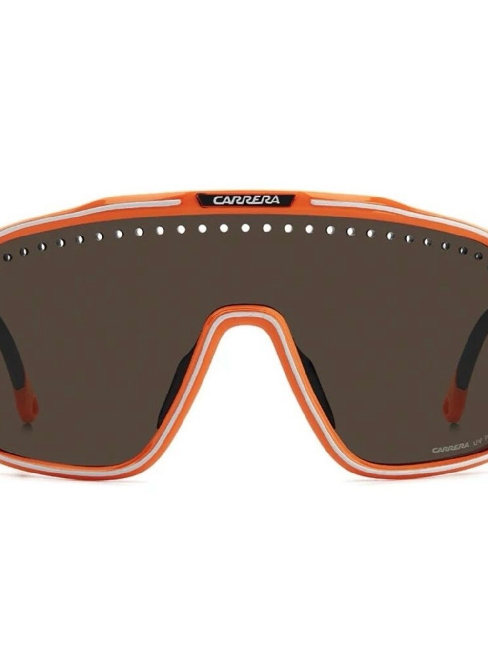 Carrera C Sport 02/S A1WIR Orange Shield Sunglass Visor with Brown Lenses